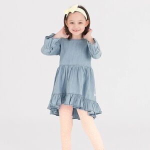 High-Low Rufflebutt denim tunic top / dress 4T new w/o tags
